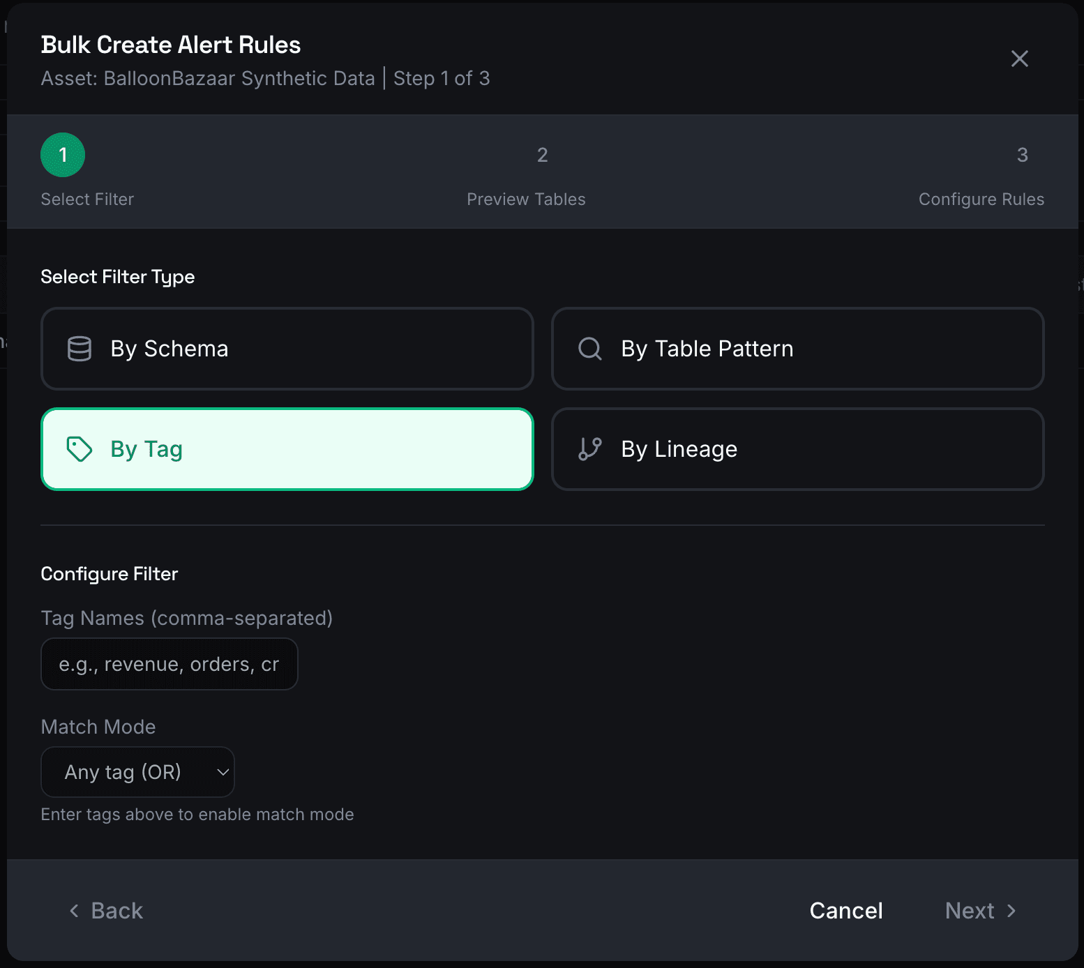 Bulk Alert Rule Creation